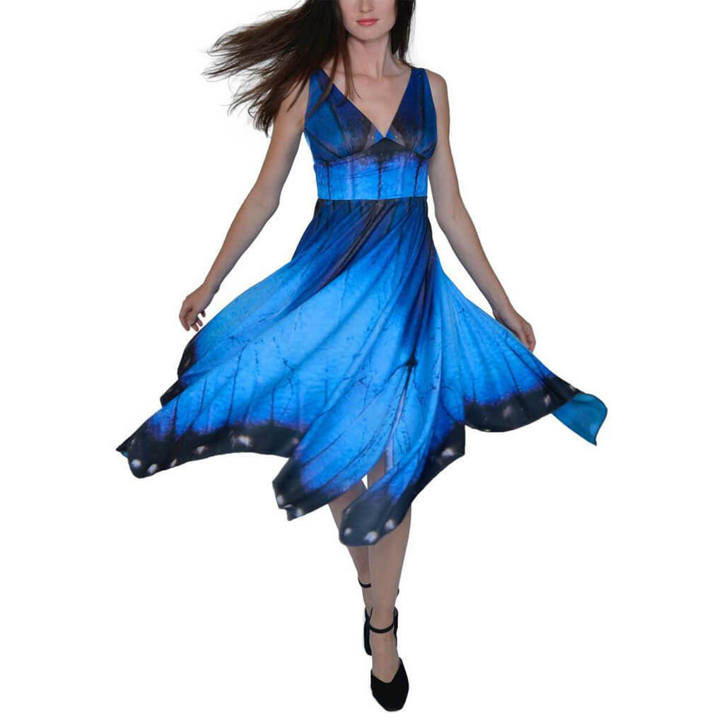 Blue Morpho Butterfly Dress – Spiritex ...